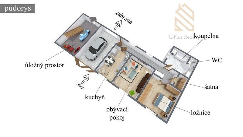 Prodej  rodinného domu 123 m2, se zahradou 284m/2