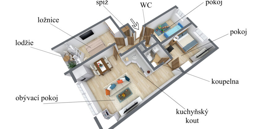 Byt 4+KK – Litoměřice